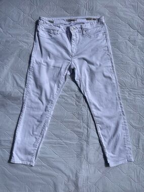 Mavi White High-Rise Skinny Jeans